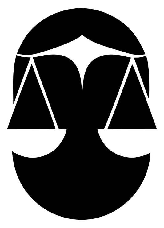 Negative Space Scales Face Emblem