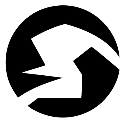 Negative Space Scorpion Circle Logo