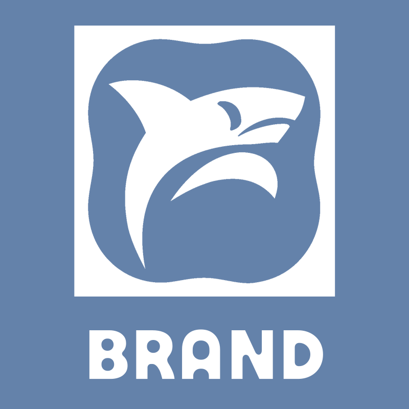 Negative Space Shark Badge preview