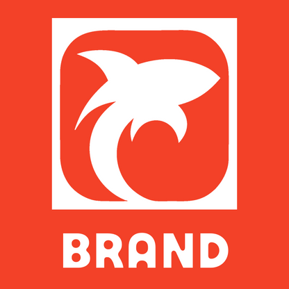 Negative Space Shark Rounded Icon preview