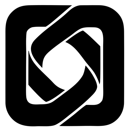 Negative Space Shutter Aperture Badge