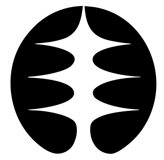 Negative Space Signal Wave Badge