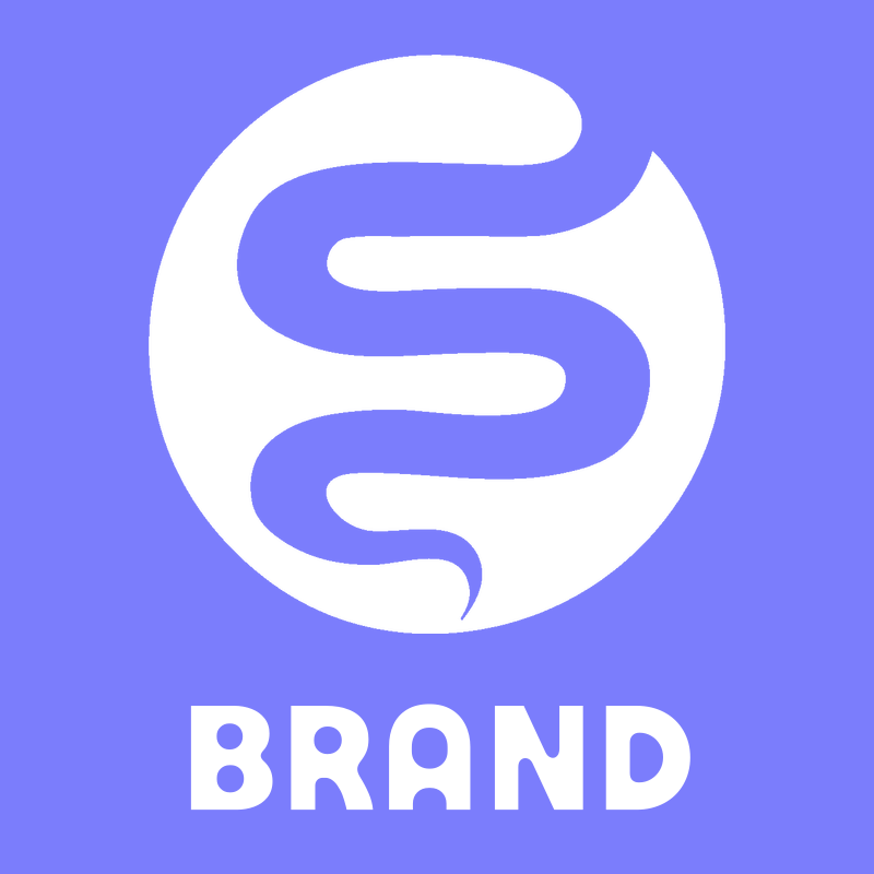 Negative Space Snake Circle Badge preview