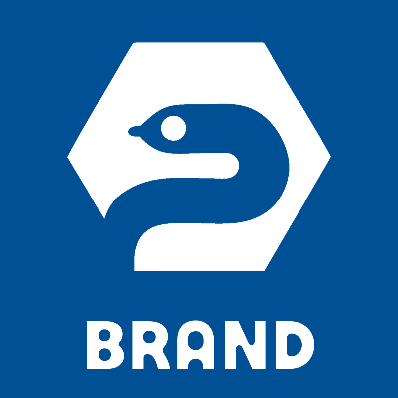 Negative Space Snake Hexagon Badge preview