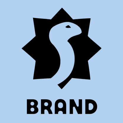 Negative Space Snake Star Badge preview