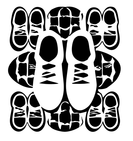 Negative Space Sneaker Cluster Mark
