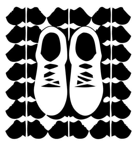 Negative Space Sneaker Pair Badge