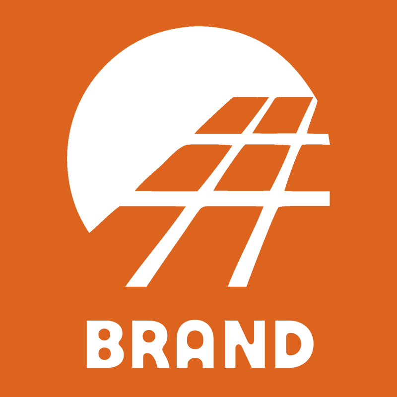 Negative Space Solar Grid Emblem preview