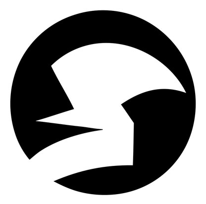 Negative Space Sparrow Circle Badge