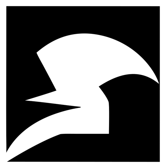 Negative Space Spartan Helmet Badge
