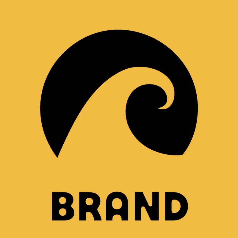 Negative Space Spiral Wave Icon preview