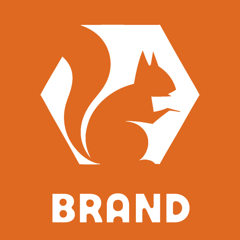 Negative Space Squirrel Hexagon Crest preview