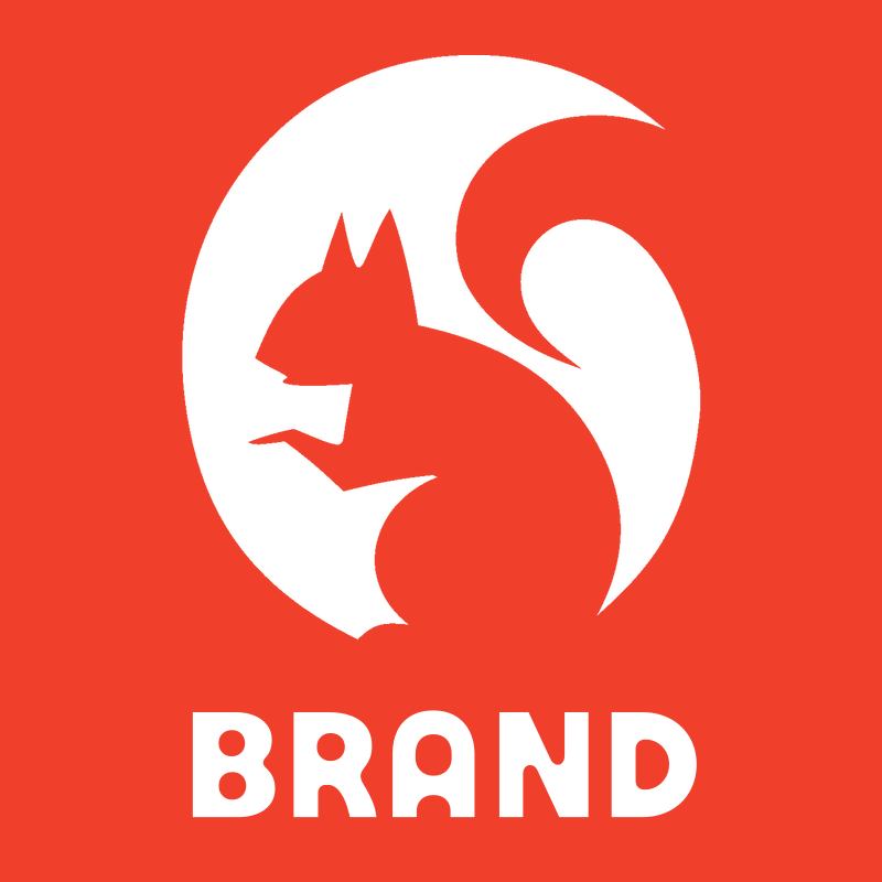 Negative Space Squirrel Oval Mark preview
