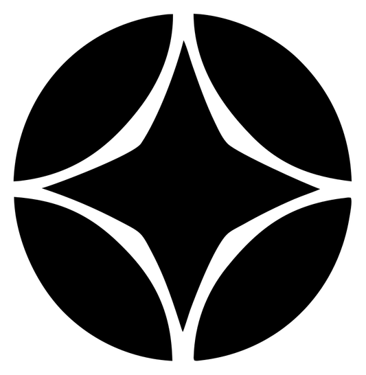Negative Space Star Circle Mark