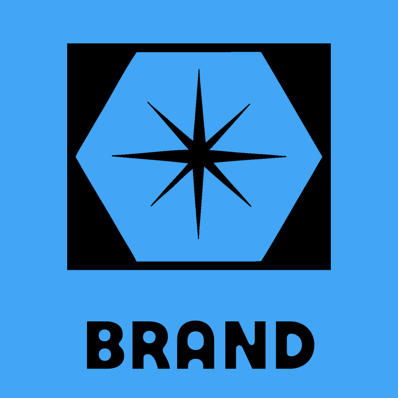 Negative Space Star Hexagon Badge preview