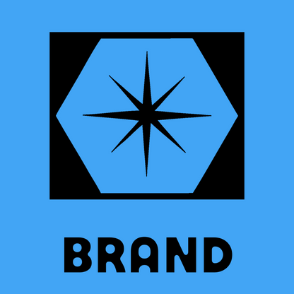 Negative Space Star Hexagon Badge preview