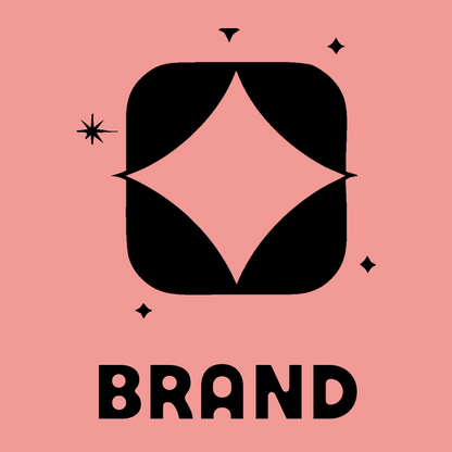 Negative Space Star Square Badge preview