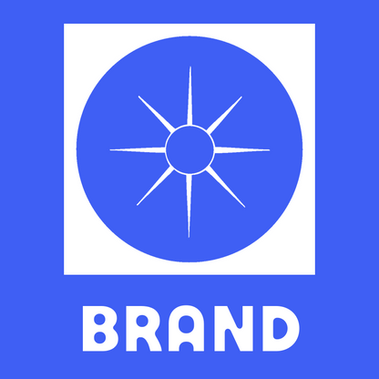 Negative Space Sun Compass Badge preview
