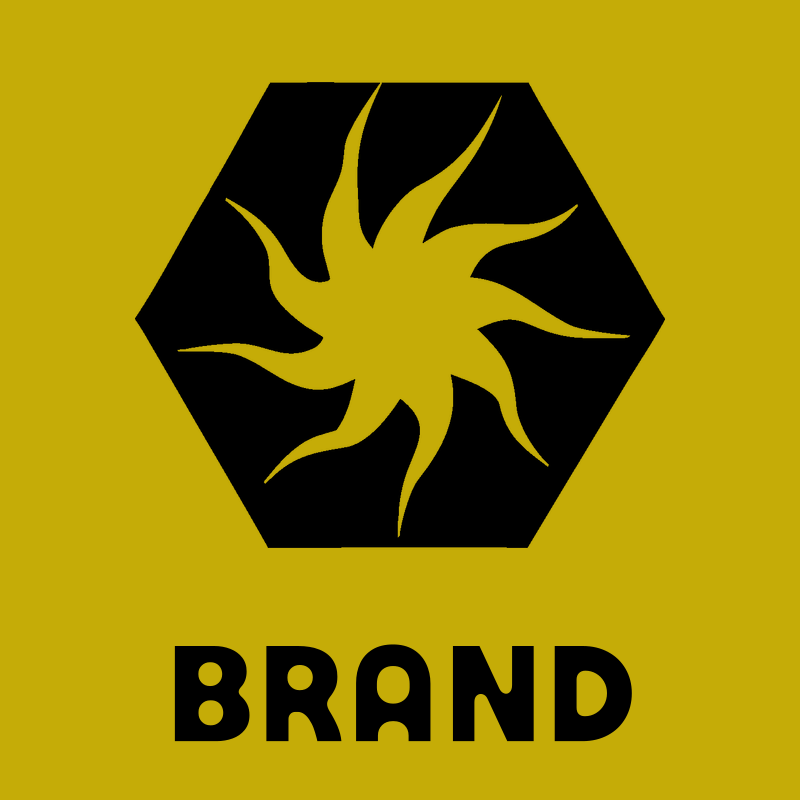 Negative Space Sun Hexagon Badge preview