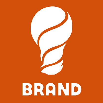 Negative Space Swirl Bulb Icon preview