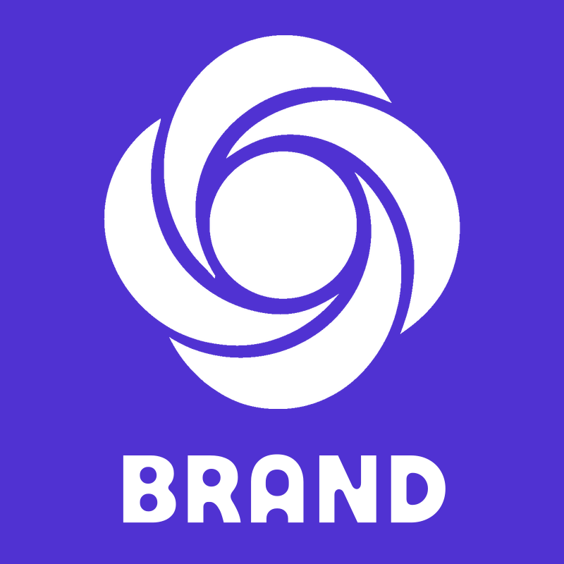 Negative Space Swirl Vortex Badge preview