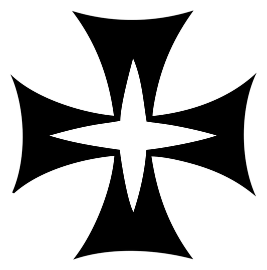 Negative Space Templar Cross Icon
