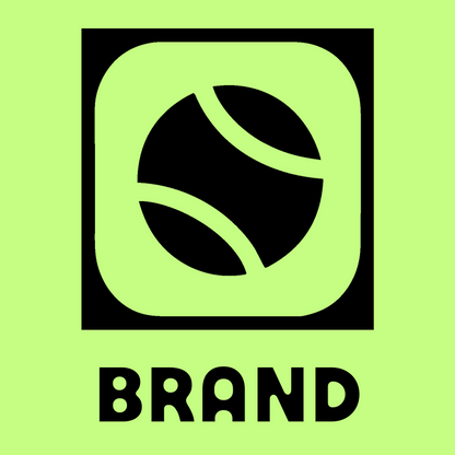 Negative Space Tennis Ball Badge preview