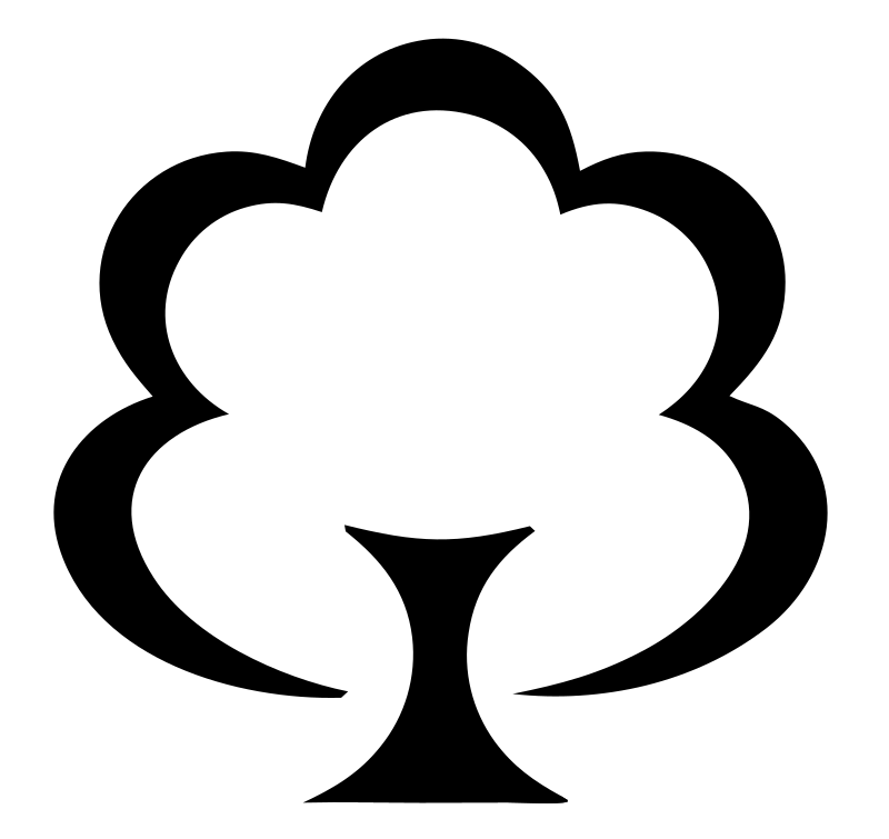 Negative Space Tree Trophy Mark