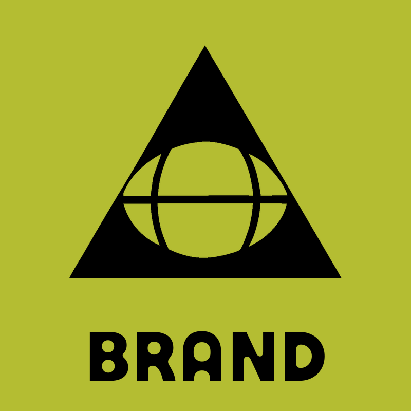 Negative Space Triangle Globe Mark preview