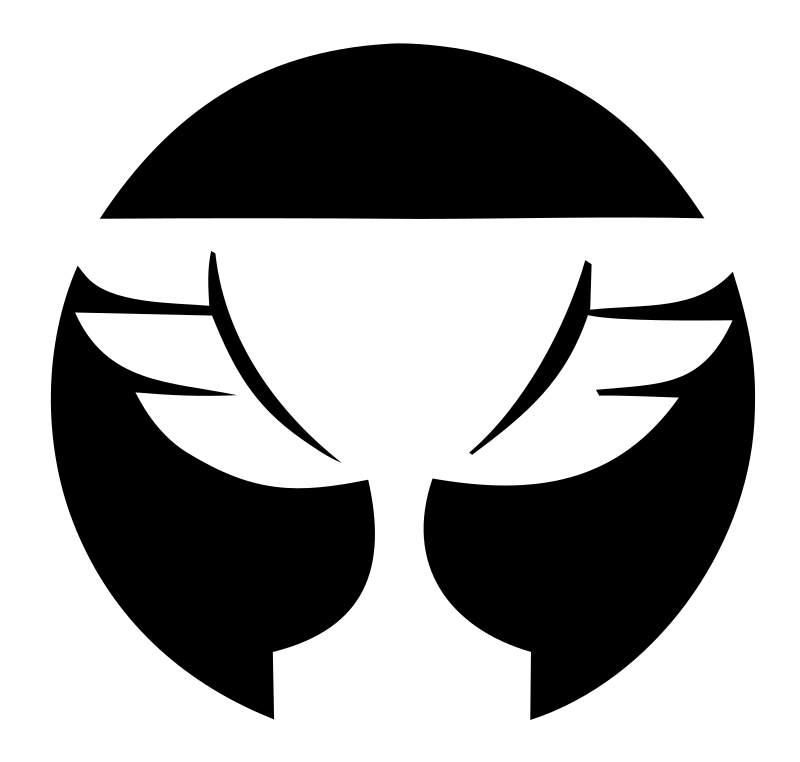 Negative Space Trophy Circle Emblem