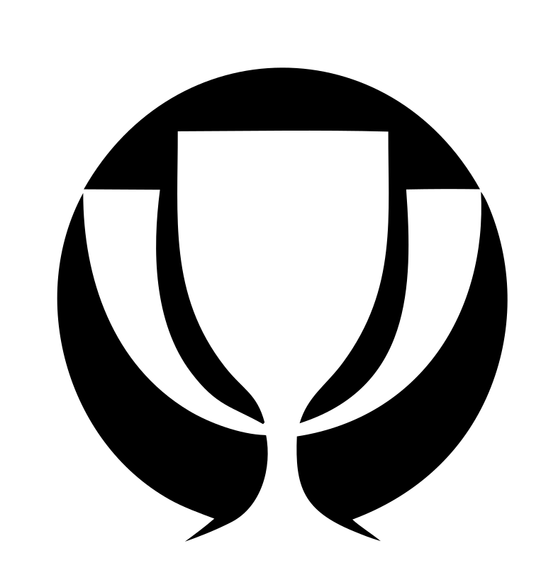 Negative Space Trophy Circle Mark