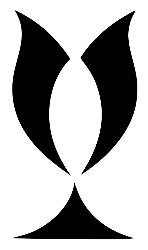 Negative Space Trophy Cup Icon