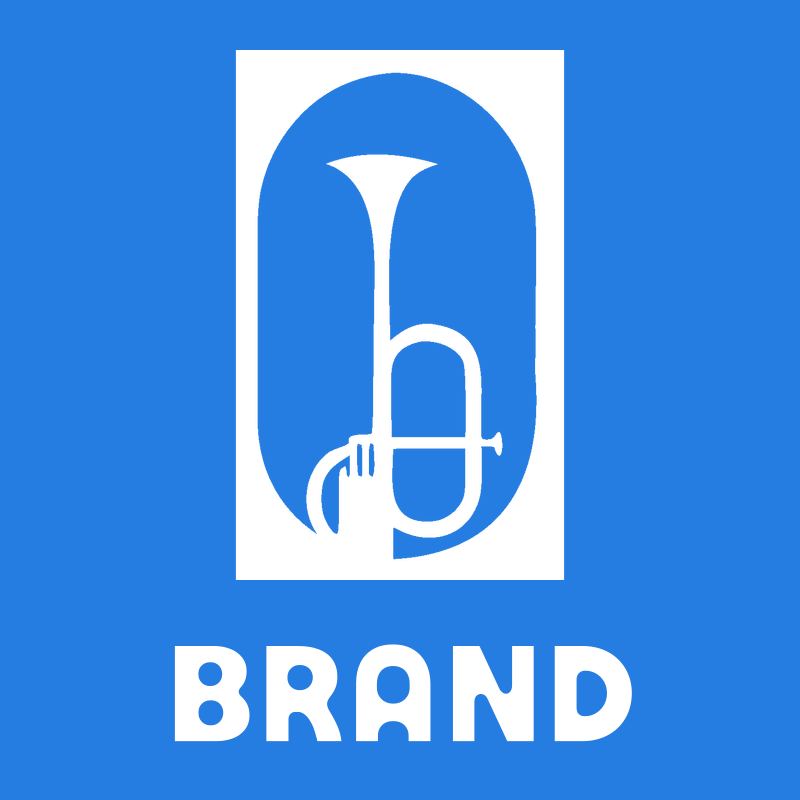 Negative Space Trumpet Oval Badge preview