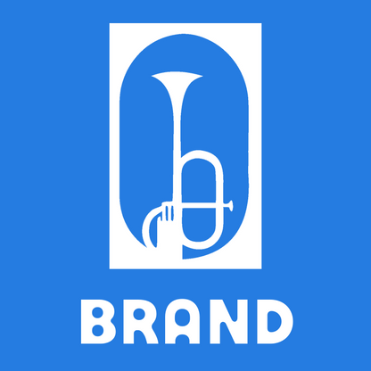 Negative Space Trumpet Oval Badge preview
