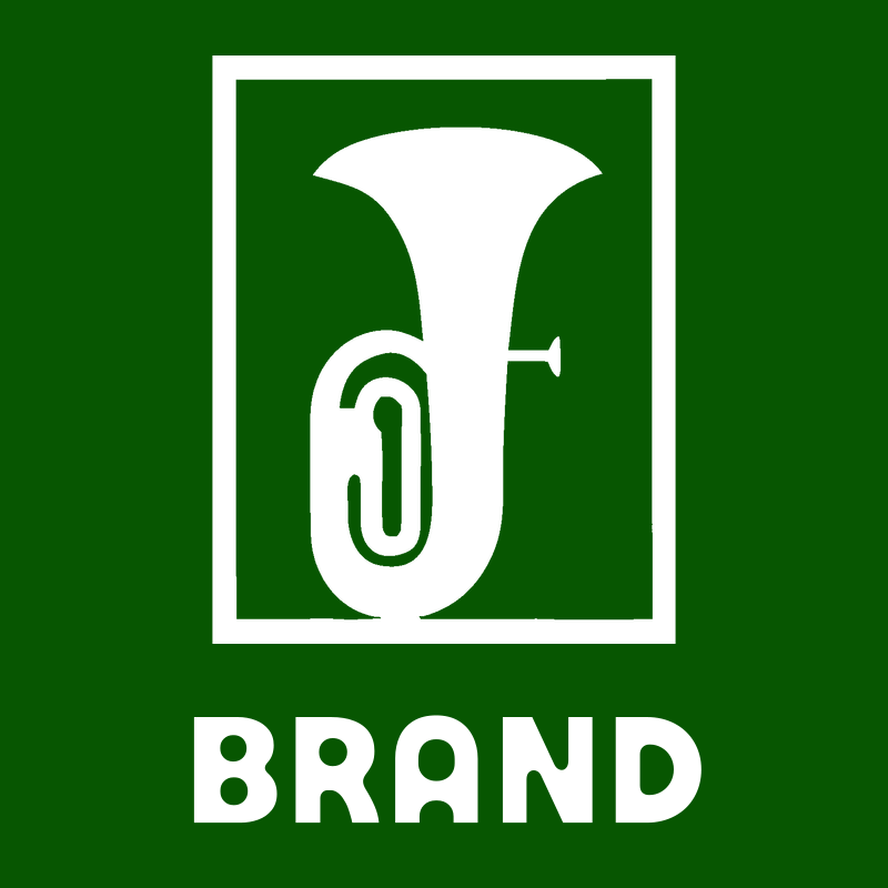 Negative Space Tuba Block Logo preview