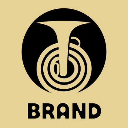 Negative Space Tuba Coil Badge preview
