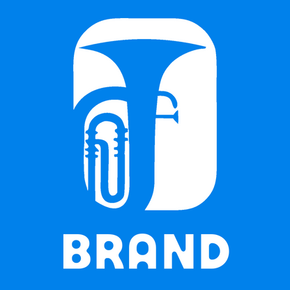 Negative Space Tuba Rectangle Badge preview