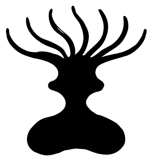 Negative Space Twin Faces Crest