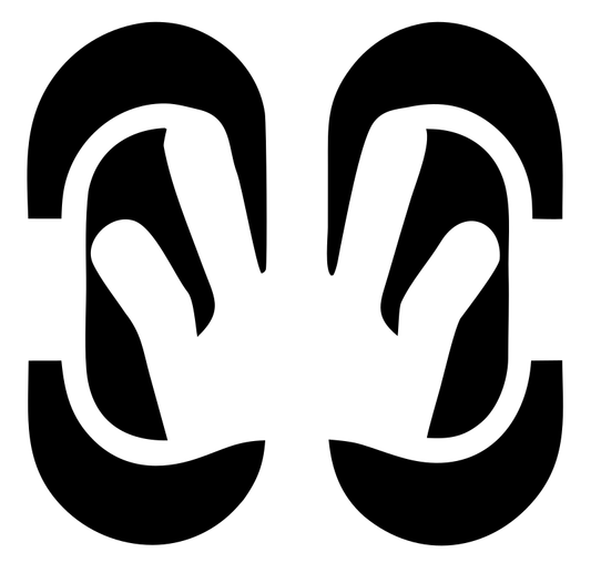 Negative Space Twin Hands Badge