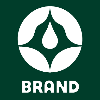 Negative Space Water Drop Circle Badge preview