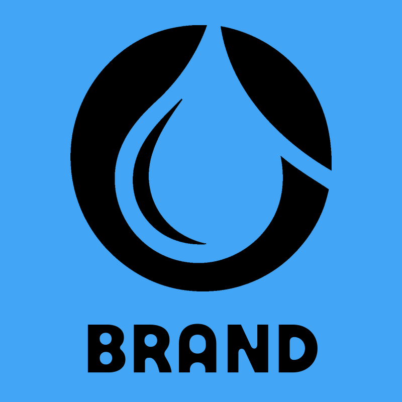 Negative Space Water Drop Circle Mark preview