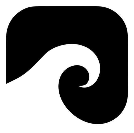 Negative Space Wave App Icon