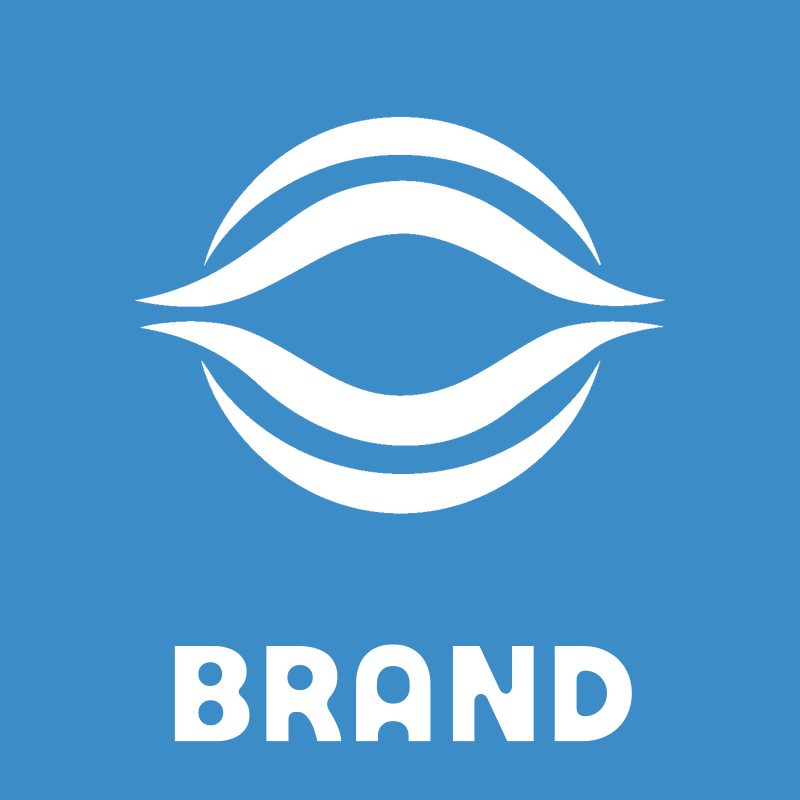 Negative Space Wave Lens Logo preview