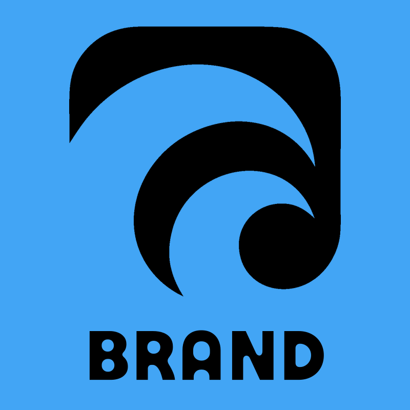 Negative Space Wave Spiral Badge preview