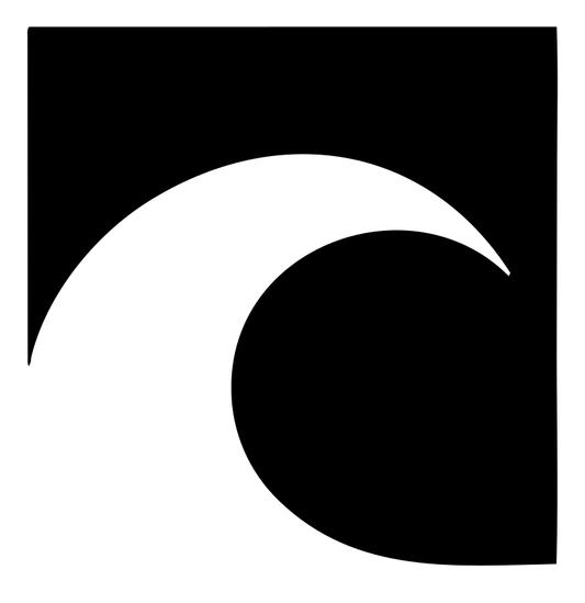 Negative Space Wave Square Mark