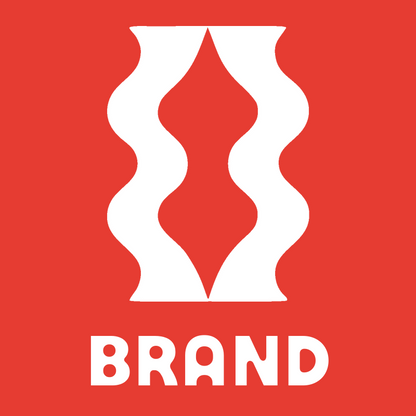 Negative Space Wavy Column Badge preview