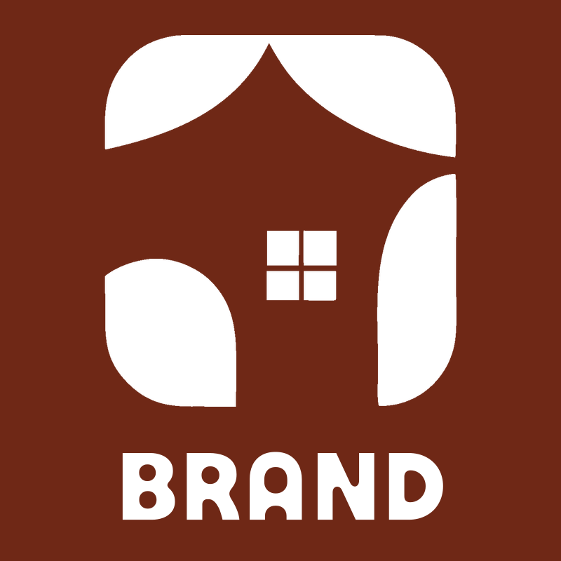 Negative Space Window House Icon preview