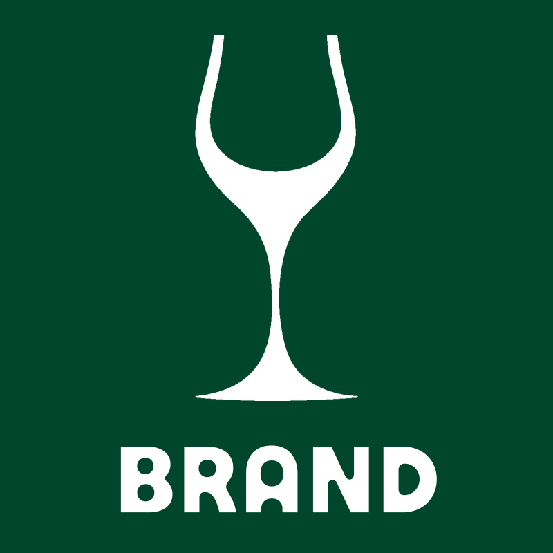 Negative Space Wine Glass Logo preview