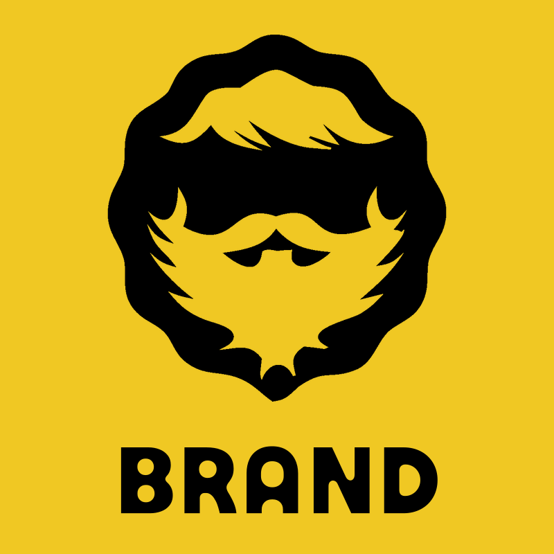 Negative Space Wizard Beard Badge preview