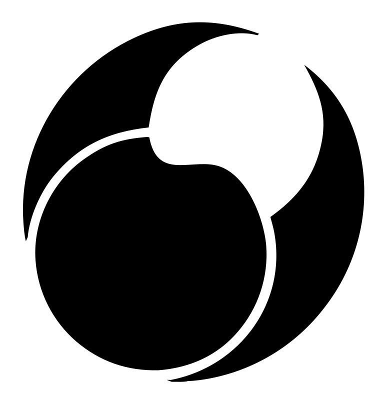 Negative Space Yin Yang Mark